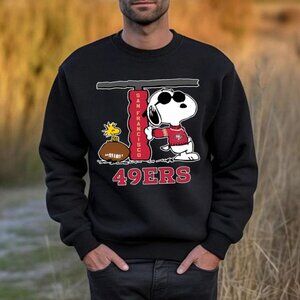 Snoopy Joe Cool And Woodstock San Francisco 49ers NFL Football Sweatshirt 05